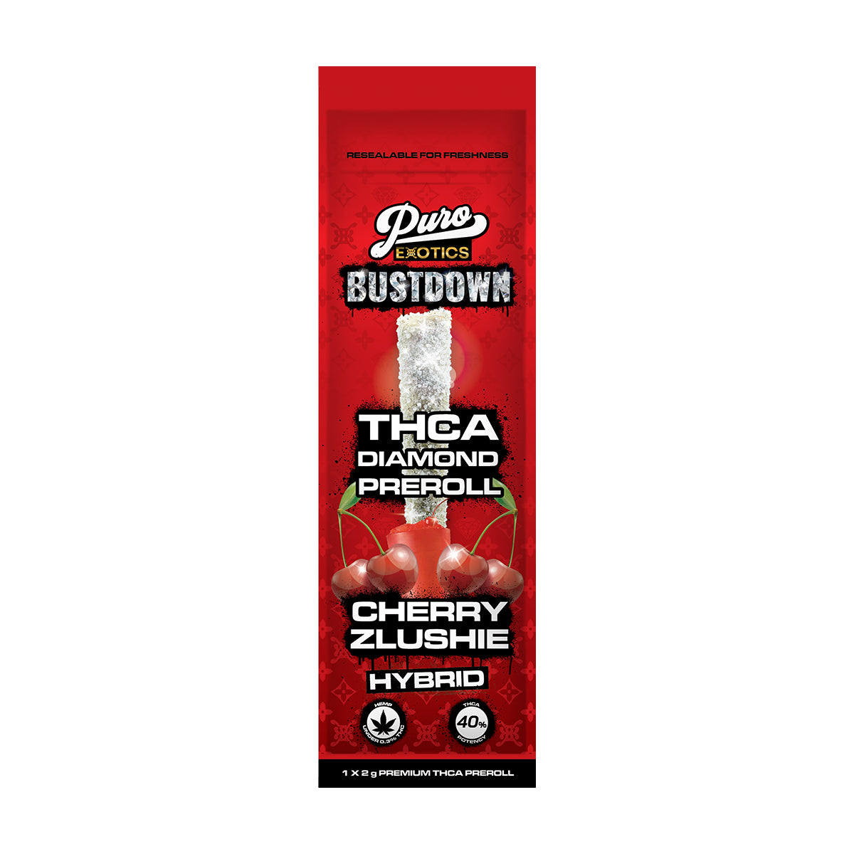Puro Exotics Bustdown THCA Pre-Roll Single 2g Best Price