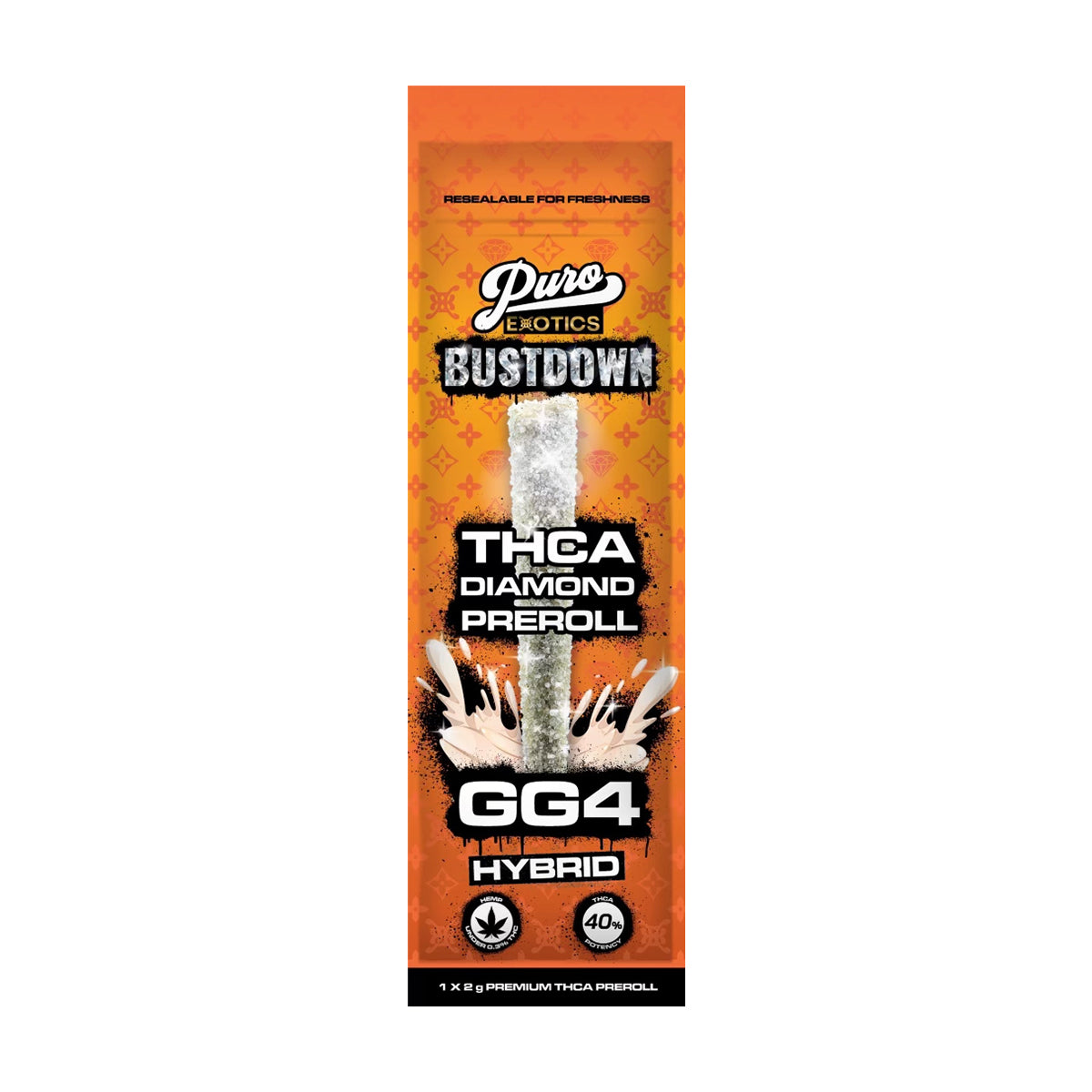 Puro Exotics Bustdown THCA Pre-Roll Single 2g Best Price