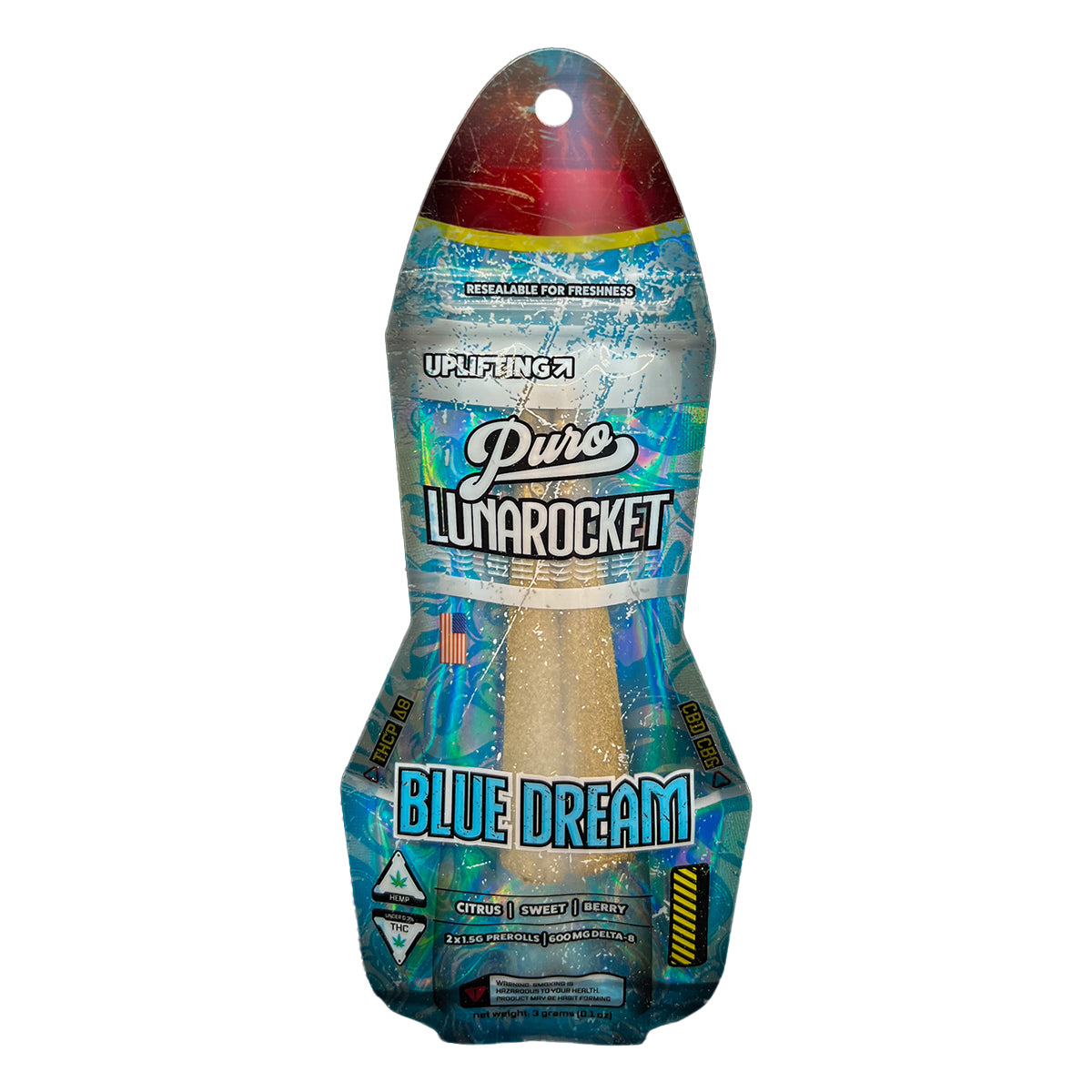 Puro LunaRockets Kief Cones 2pc 3g Best Price