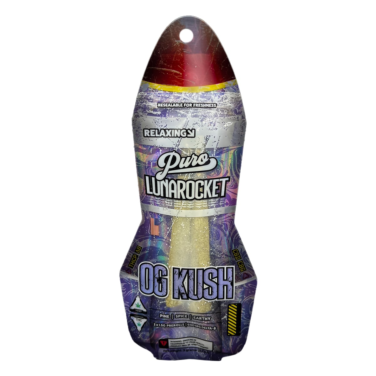 Puro LunaRockets Kief Cones 2pc 3g Best Price