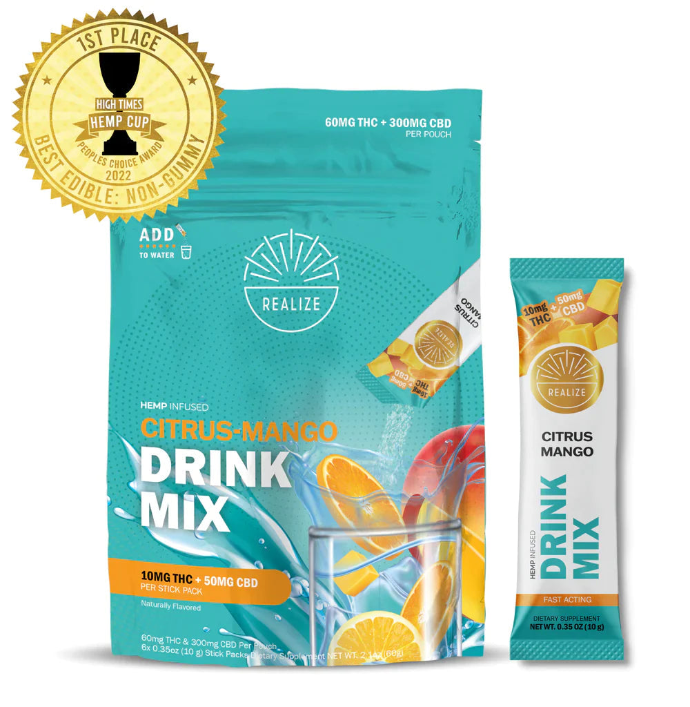 Realize | CBD + Delta 9 THC Drink Mix 55mg - 60mg Best Price