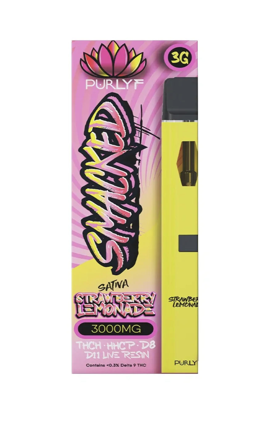 Purlyf Smacked Delta-8 Live Resin Disposable Vapes (3g) Best Price