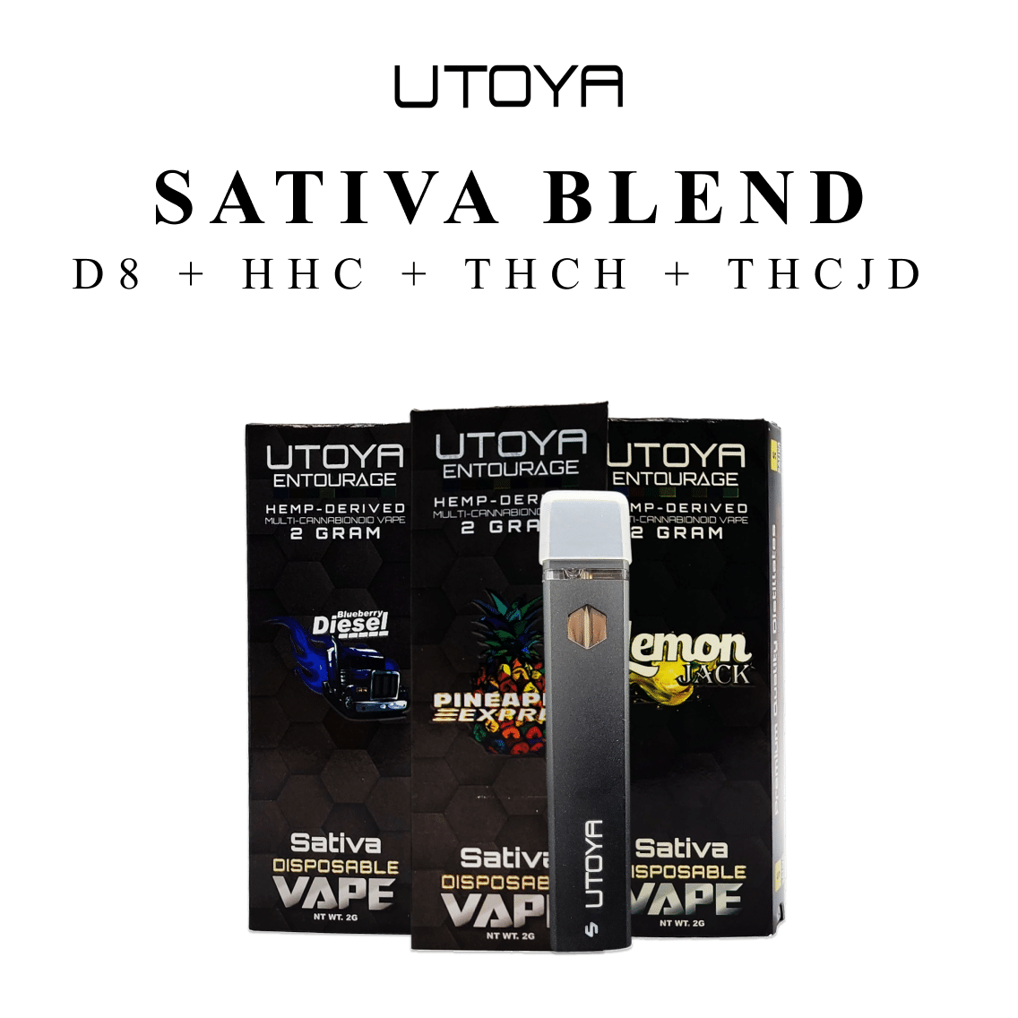 Utoya | Sativa Blend THC-H + THC-JD Disposable Vape - 2g Best Price