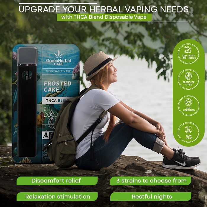 Green Herbal Care GHC THCA Blend Disposable Vape Best Price