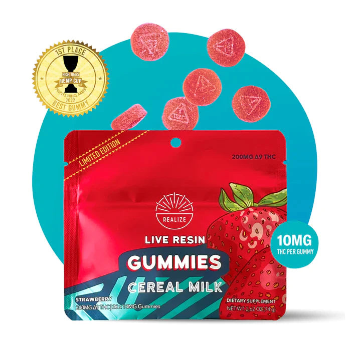 Realize | Live Resin Delta 9 THC Gummies 100mg - 200mg Best Price