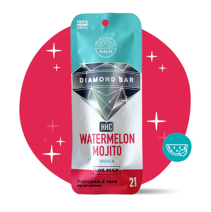 Realize | Live Resin HHC Diamond Bar Disposable - 2000mg Best Price
