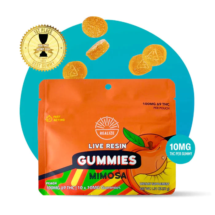 Realize | Live Resin Delta 9 THC Gummies 100mg - 200mg Best Price