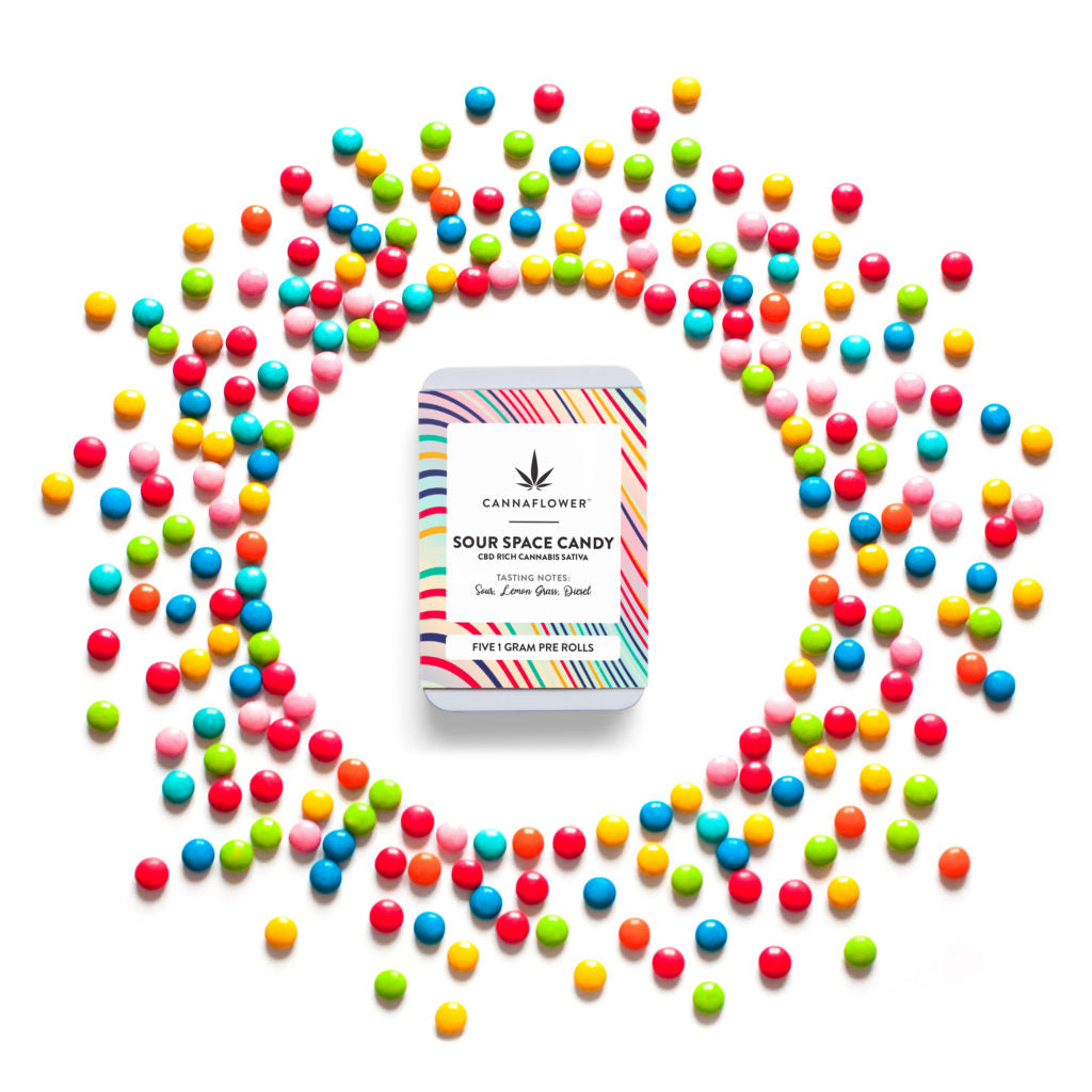 Cannaflower Sour Space Candy Pre-roll 5 pack Best Price