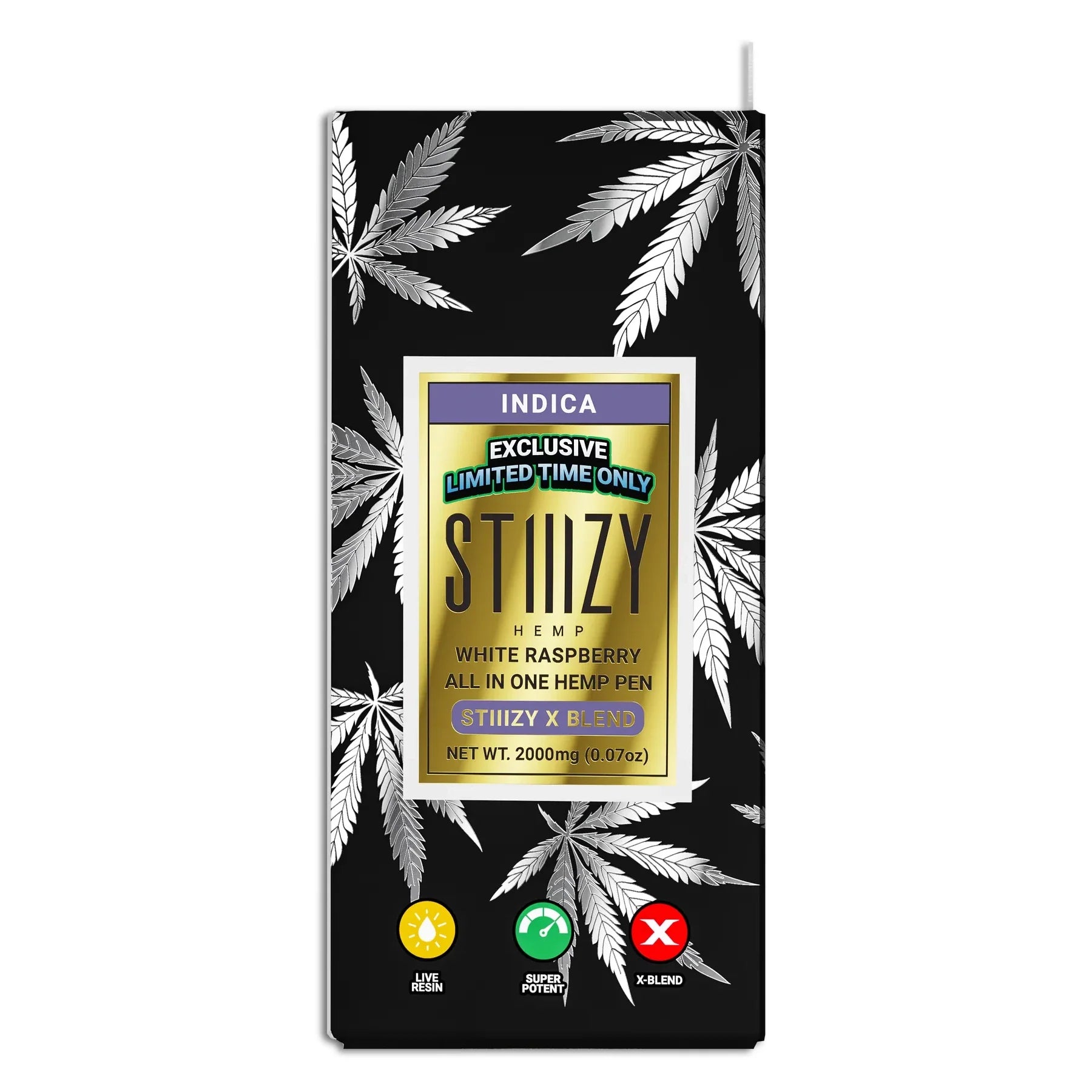 STIIIZY Exclusive: White Raspberry AIO X-Blend Disposable Vape | 2g Best Price