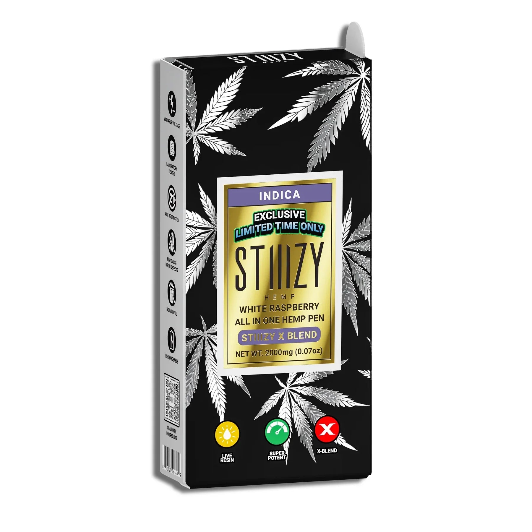 STIIIZY Exclusive: White Raspberry AIO X-Blend Disposable Vape | 2g Best Price