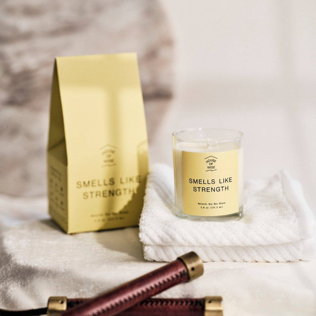 House of Wise Smells Like Strength Candle (5.8oz) Best Price