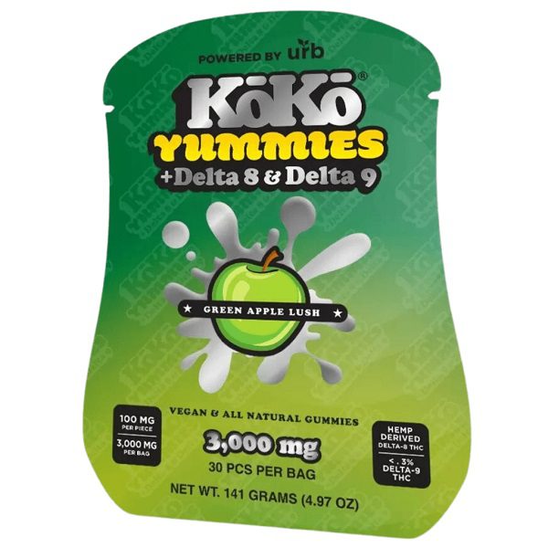 URB KoKo Yummies + Delta 8 and Delta 9 Gummies 3000mg Best Price