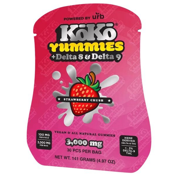 URB KoKo Yummies + Delta 8 and Delta 9 Gummies 3000mg Best Price