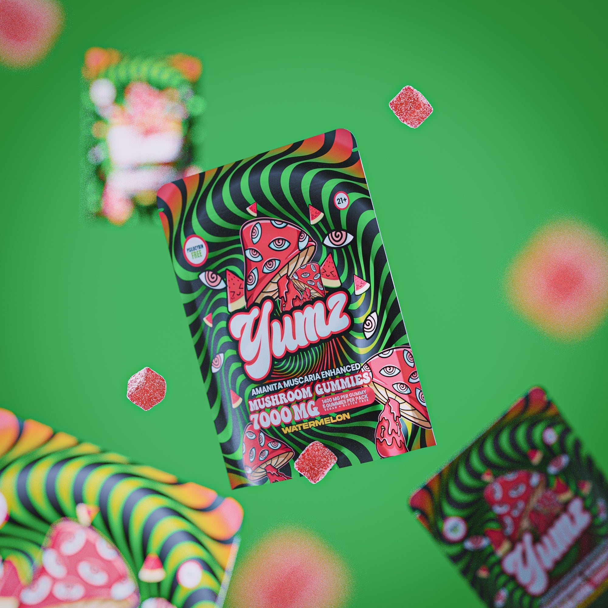 YUMZ - Watermelon ( Amanita Muscaria Mushroom Gummies ) Best Price