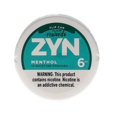 ZYN Menthol 15 Nicotine Pouches 3-6MG Best Price
