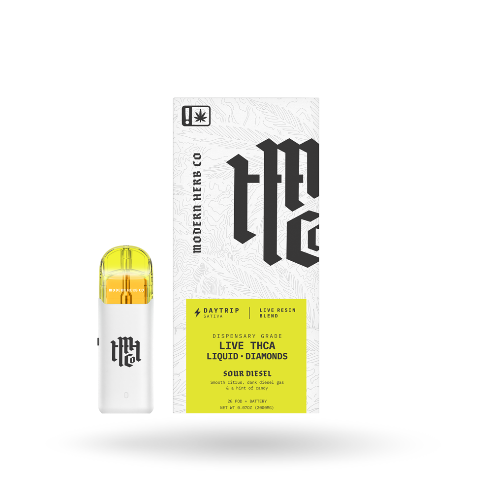 THCa Pod Kit Live Resin Liquid Diamonds: Sour Diesel (Sativa) - 2g