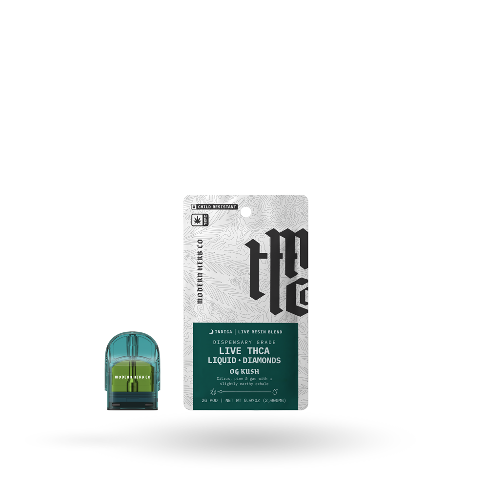 THCa Pod Refill Live Resin Liquid Diamonds: OG Kush (Indica) - 2g