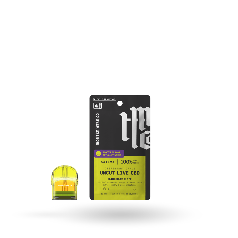 The Hemp Collect Pod Refill, Live CBD Uncut, Sativa, Hawaiian Haze, 1g