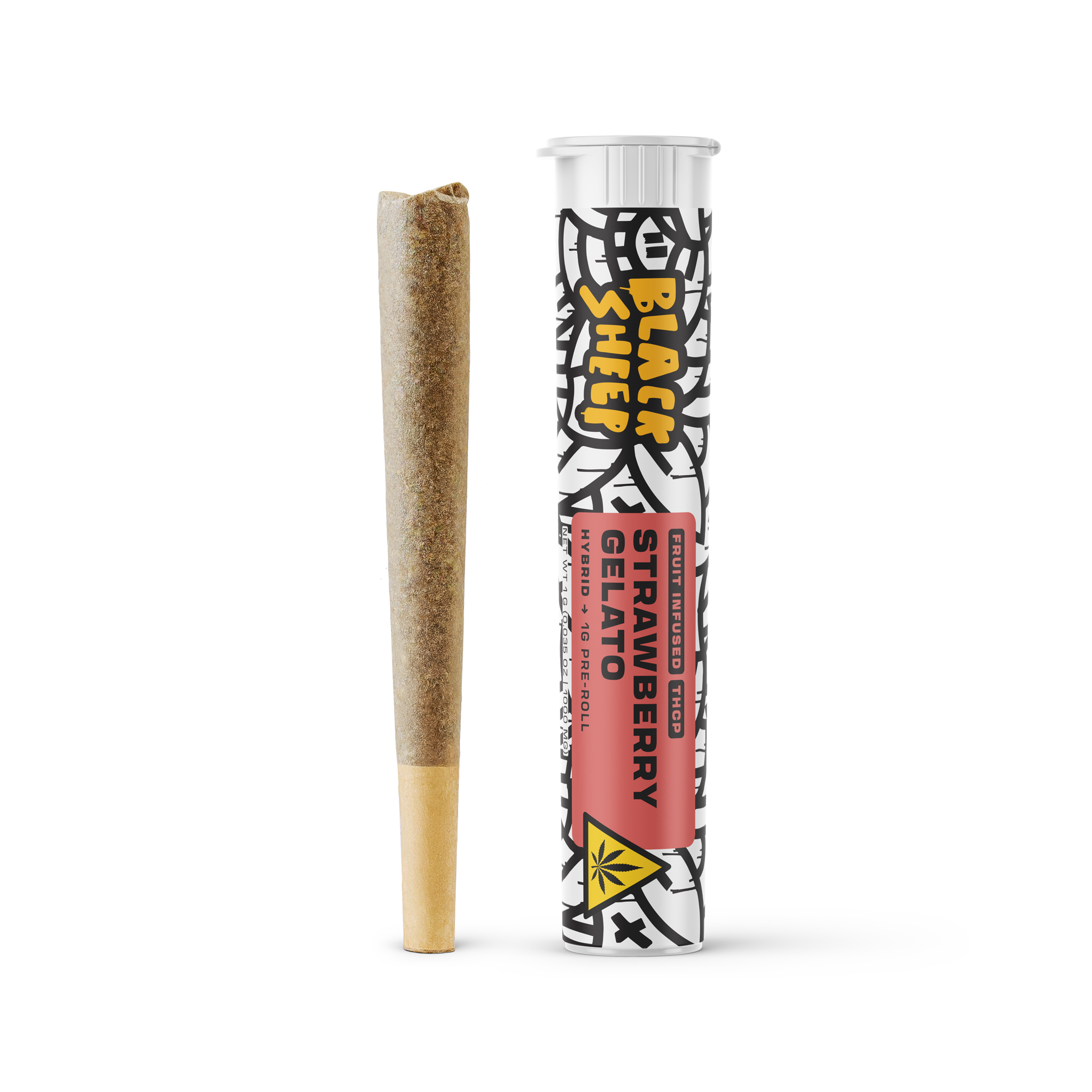 THCp Pre-Roll: Strawberry Gelato (Hybrid), 1g