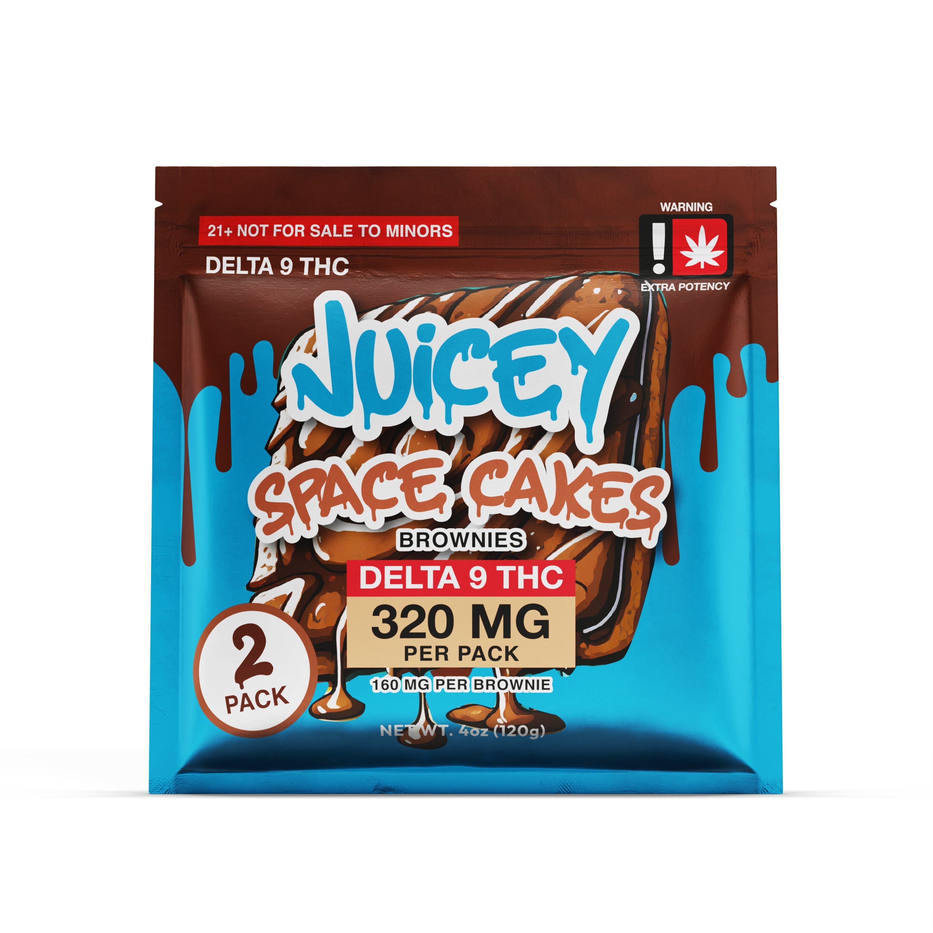 Juicey Space Cakes Delta 9 Brownie (320mg) Best Price