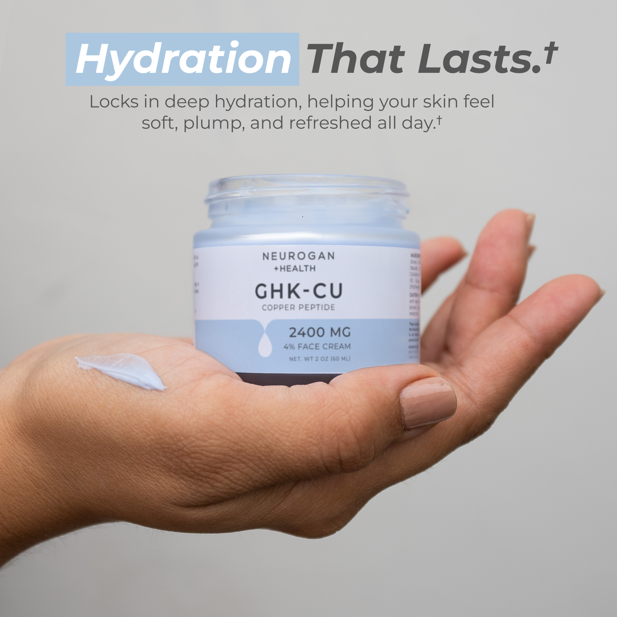 Neurogan Health Advanced GHK-Cu Copper Peptide Face Cream 2400mg