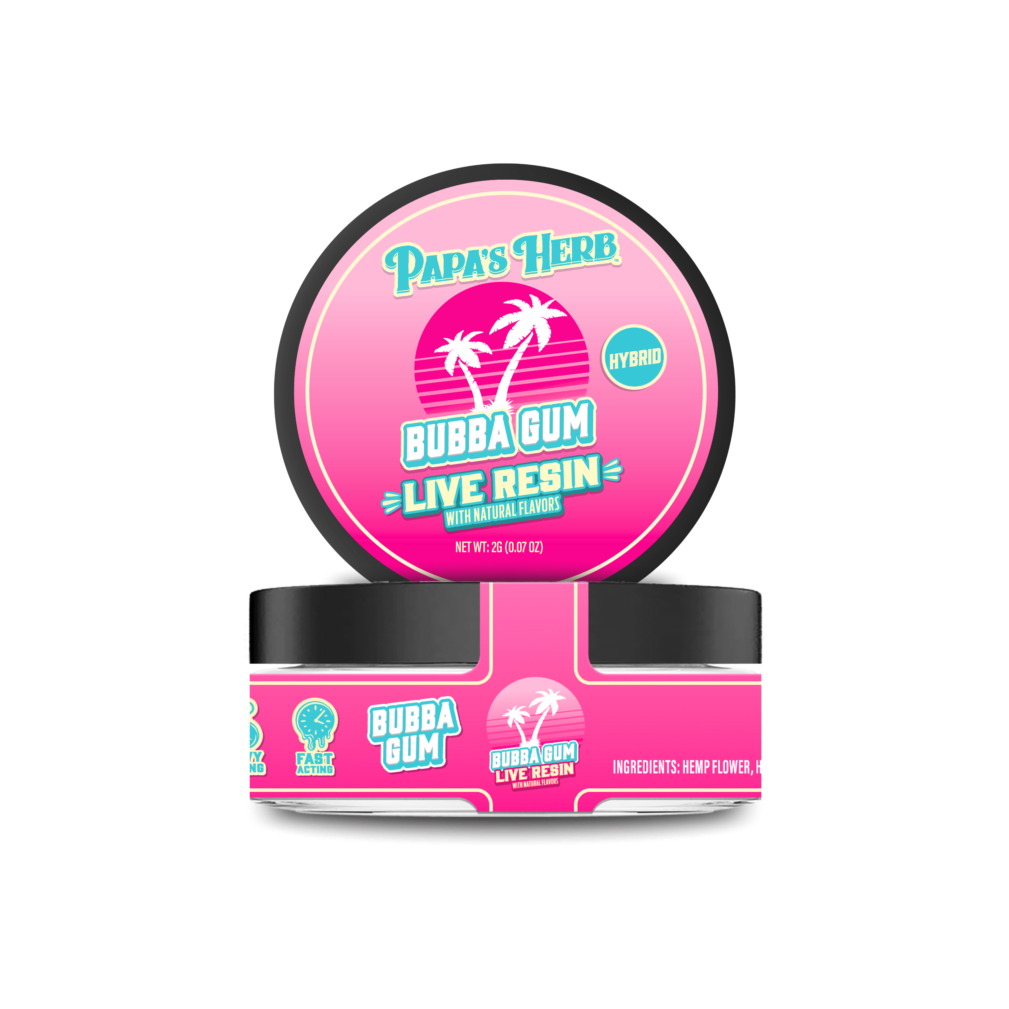 Papa's Herb 2G DABS BUBBA GUM INDICA