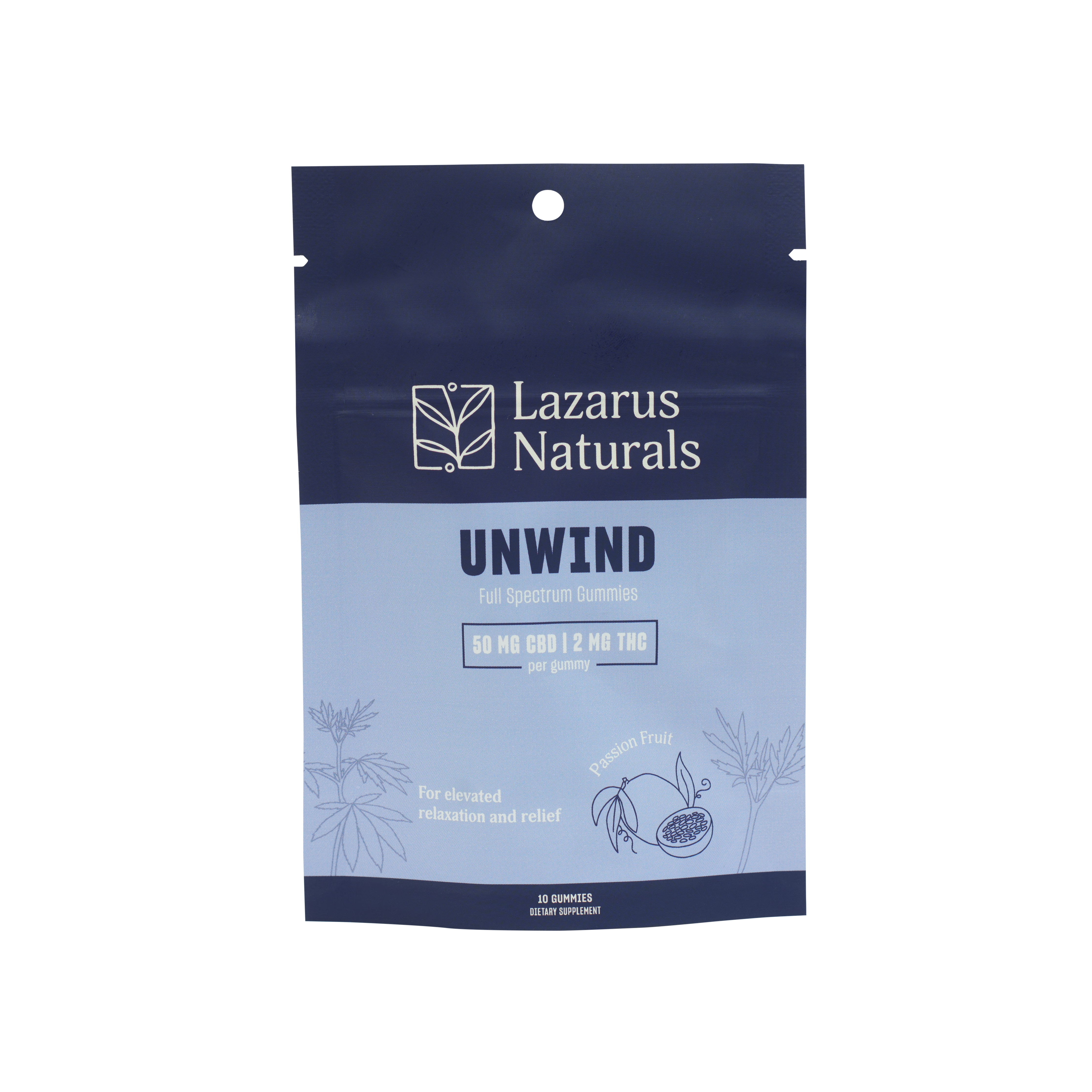 Lazarus Naturals CBD+THC GUMMIES, UNWIND