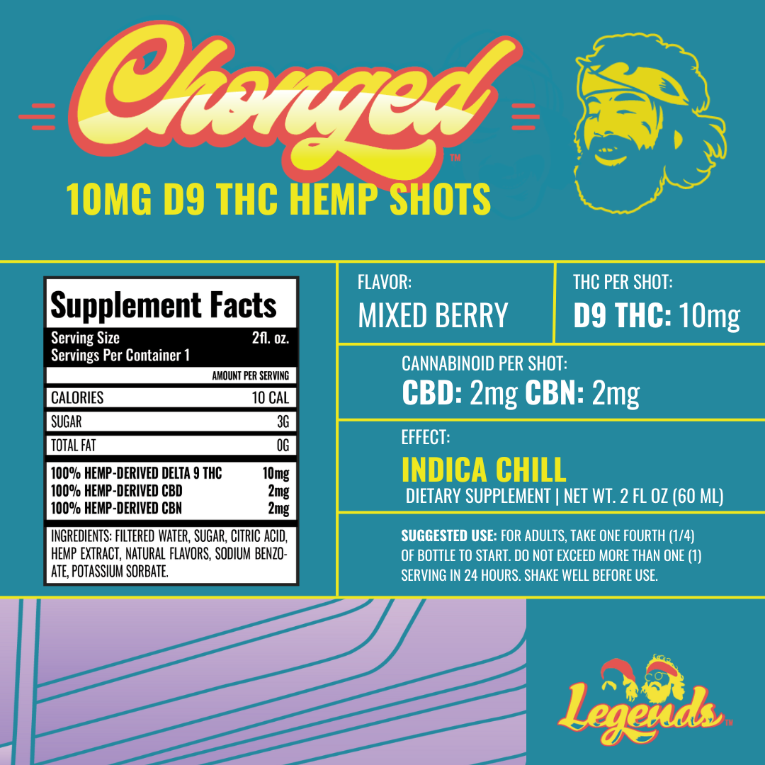 Legends Indica Shot - Mixed Berry (120 mg THC)