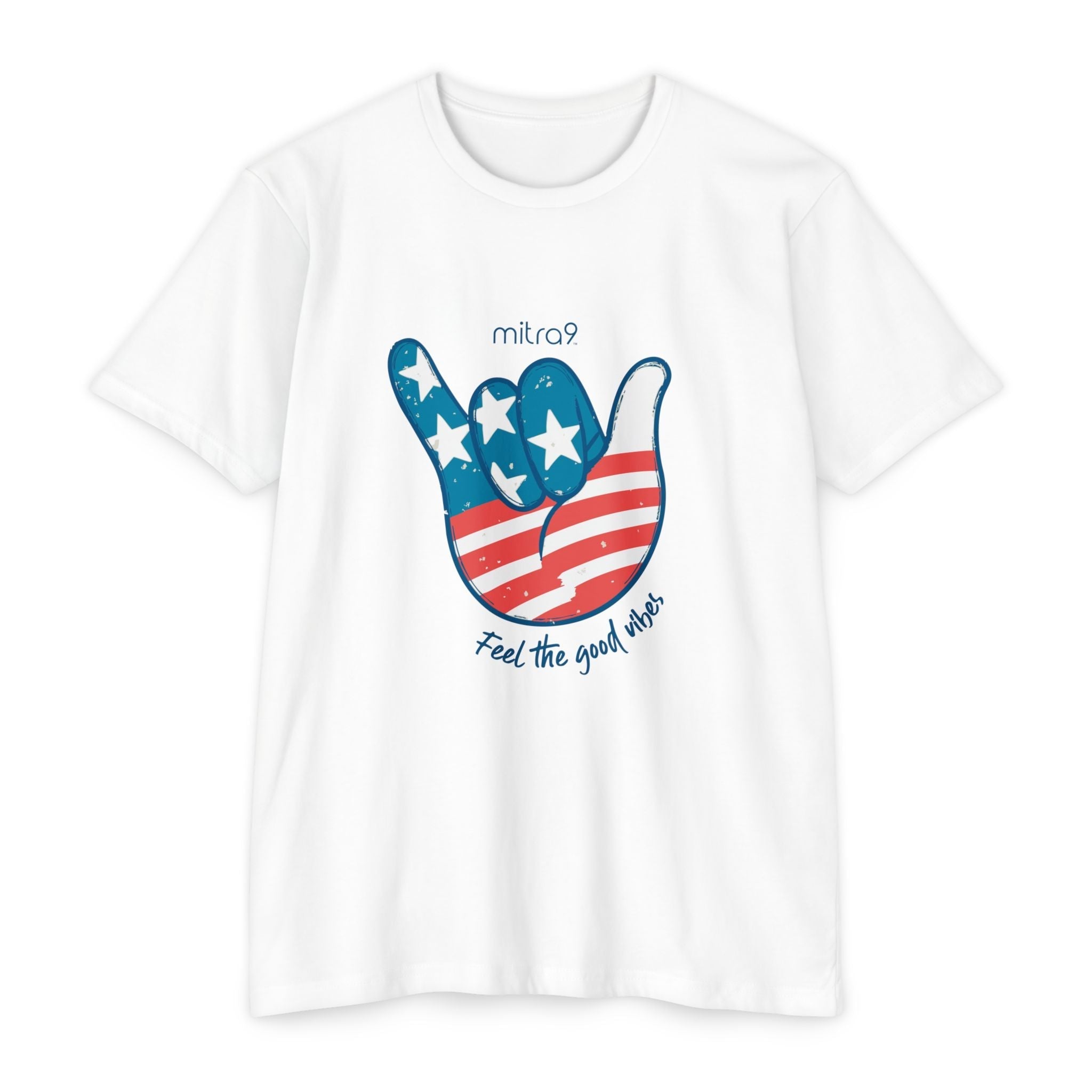 Mitra9 Live Free Patriotic - Red, White & Chill 2025 Edition Graphic Tee