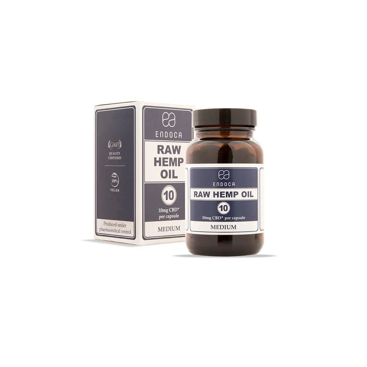 Endoca Raw 10mg CBD Capsules (Medium)