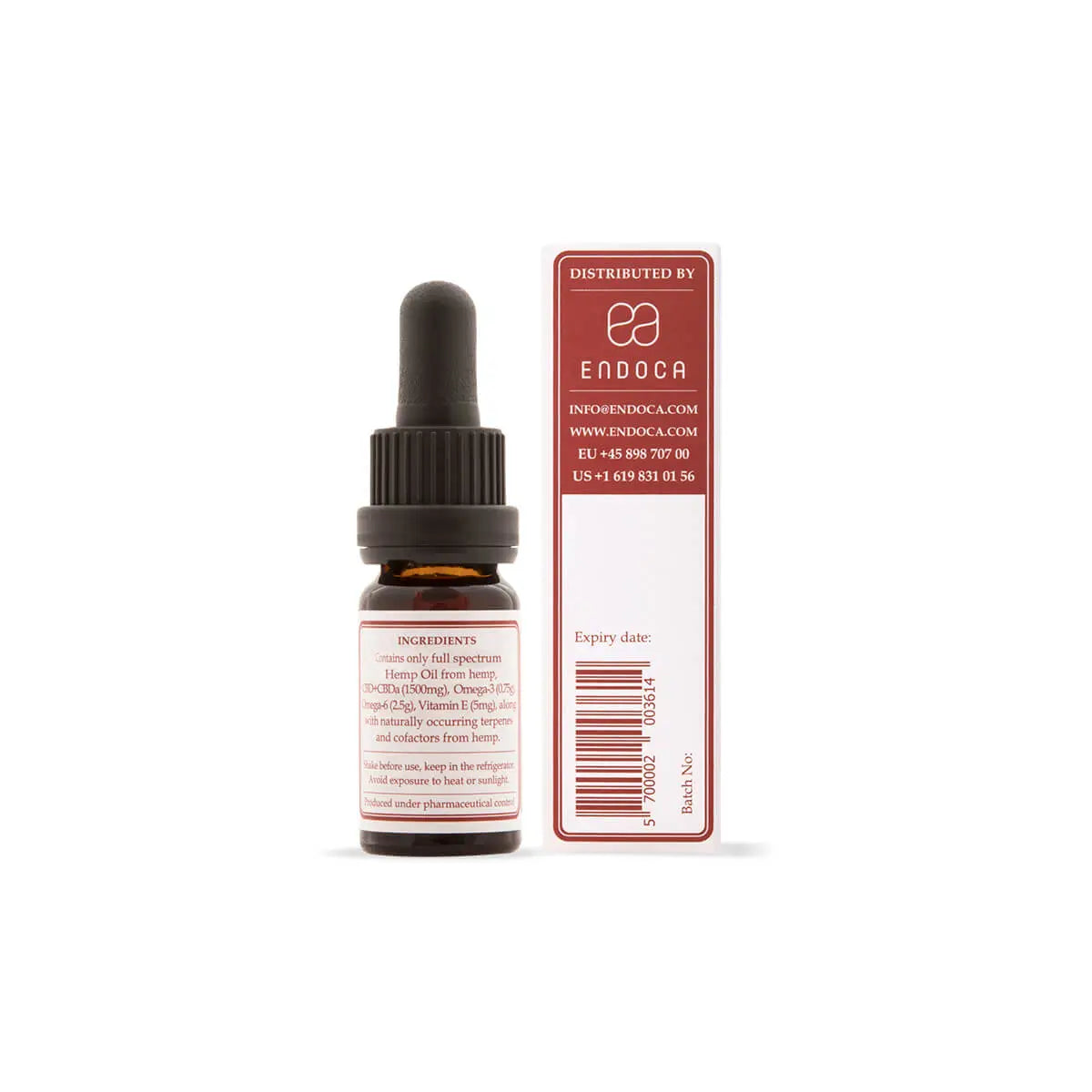 Endoca Raw CBD oil 15%, 150mg CBD+/ML (strong)