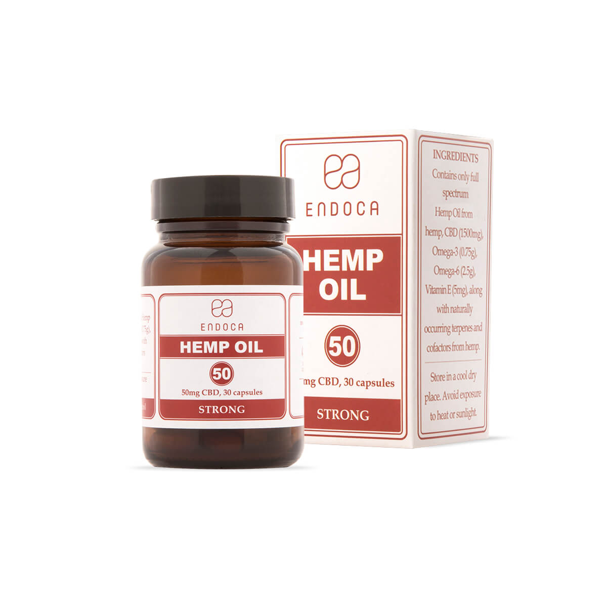 Endoca DE 50 MG CBD-KAPSELN (STARK)