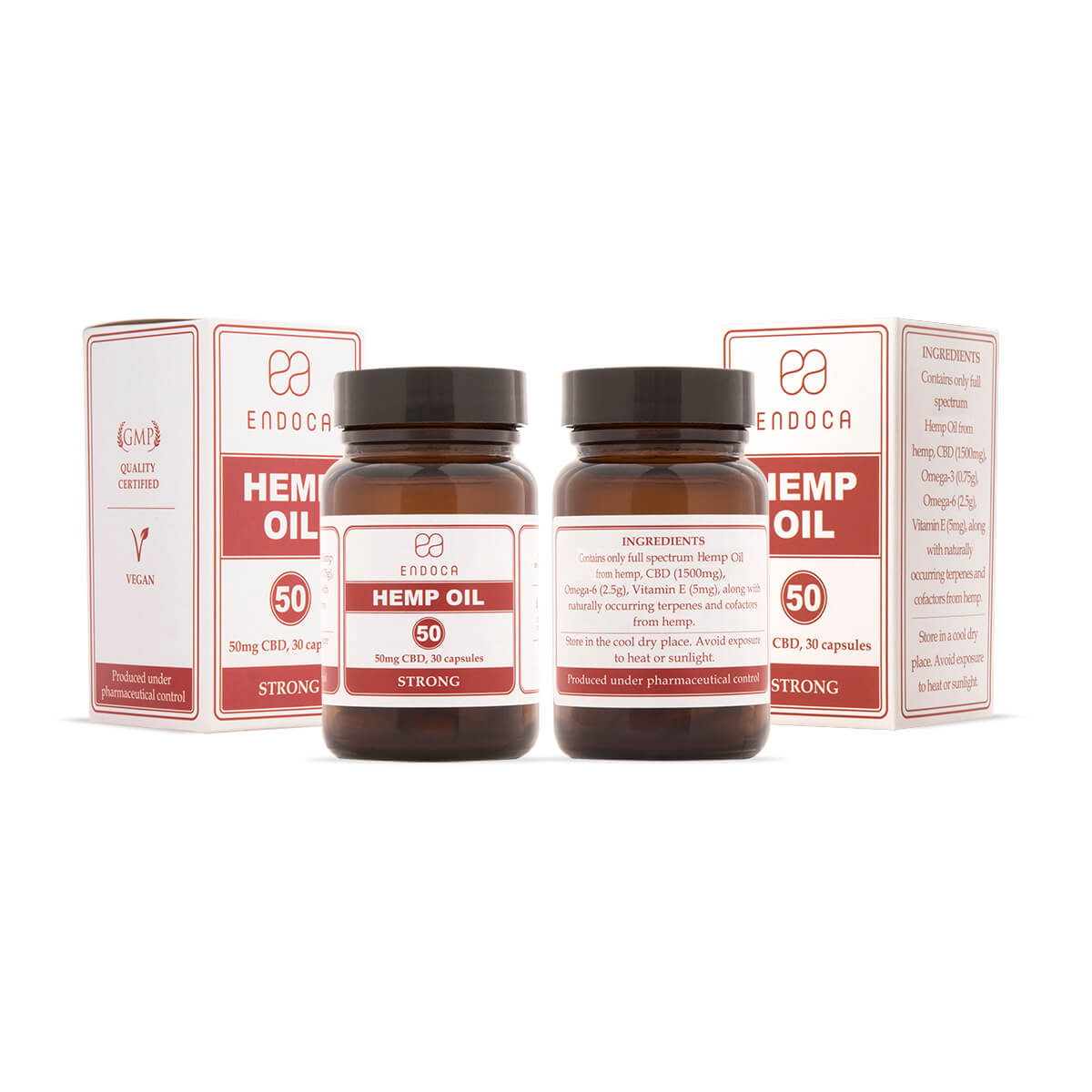 Endoca DE 50 MG CBD-KAPSELN (STARK)