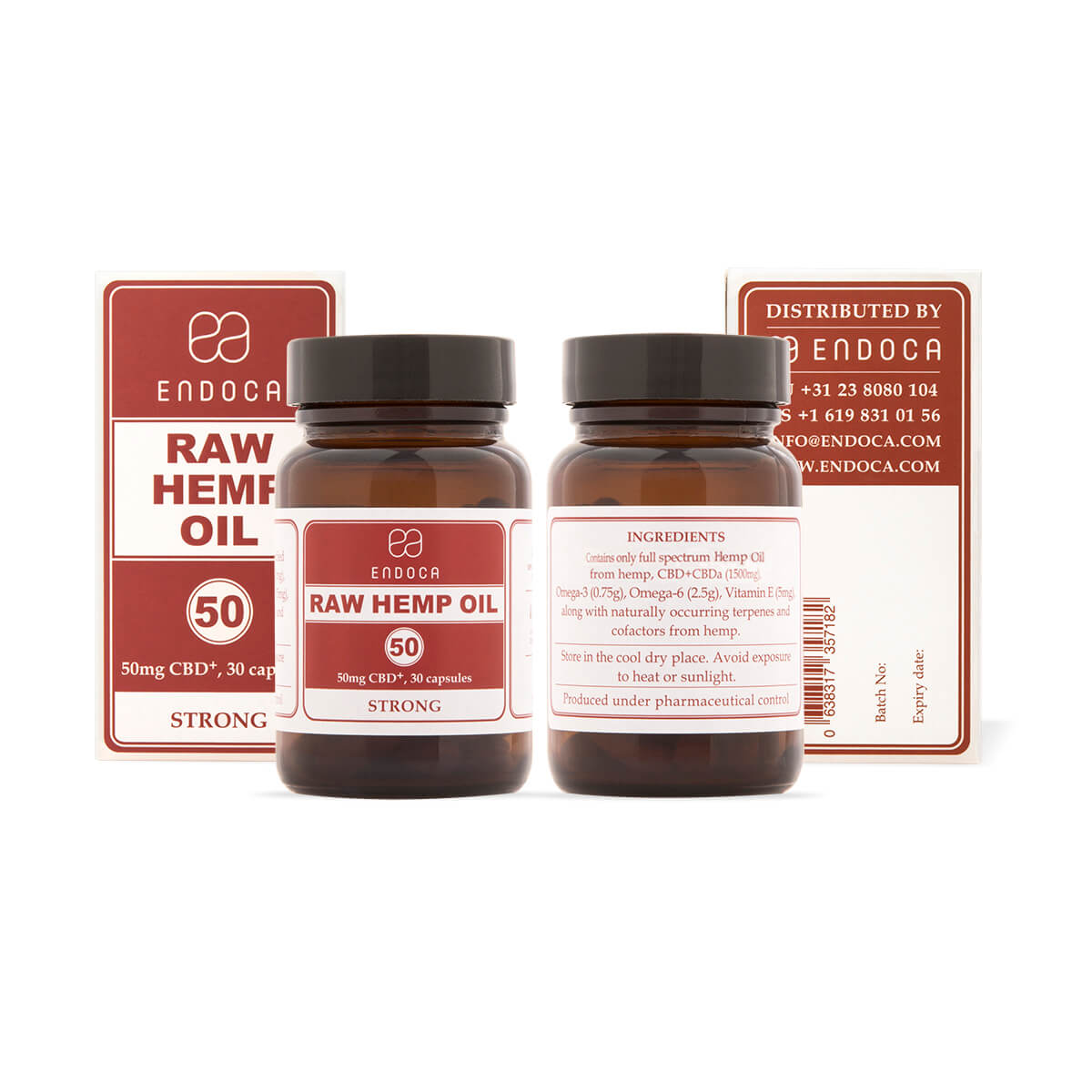 Endoca DE 50 MG ROH-CBD KAPSELN (STARK)