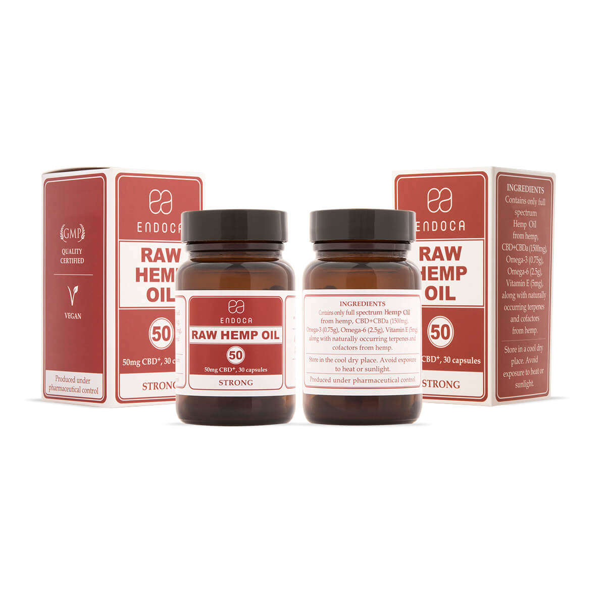 Endoca DE 50 MG ROH-CBD KAPSELN (STARK)