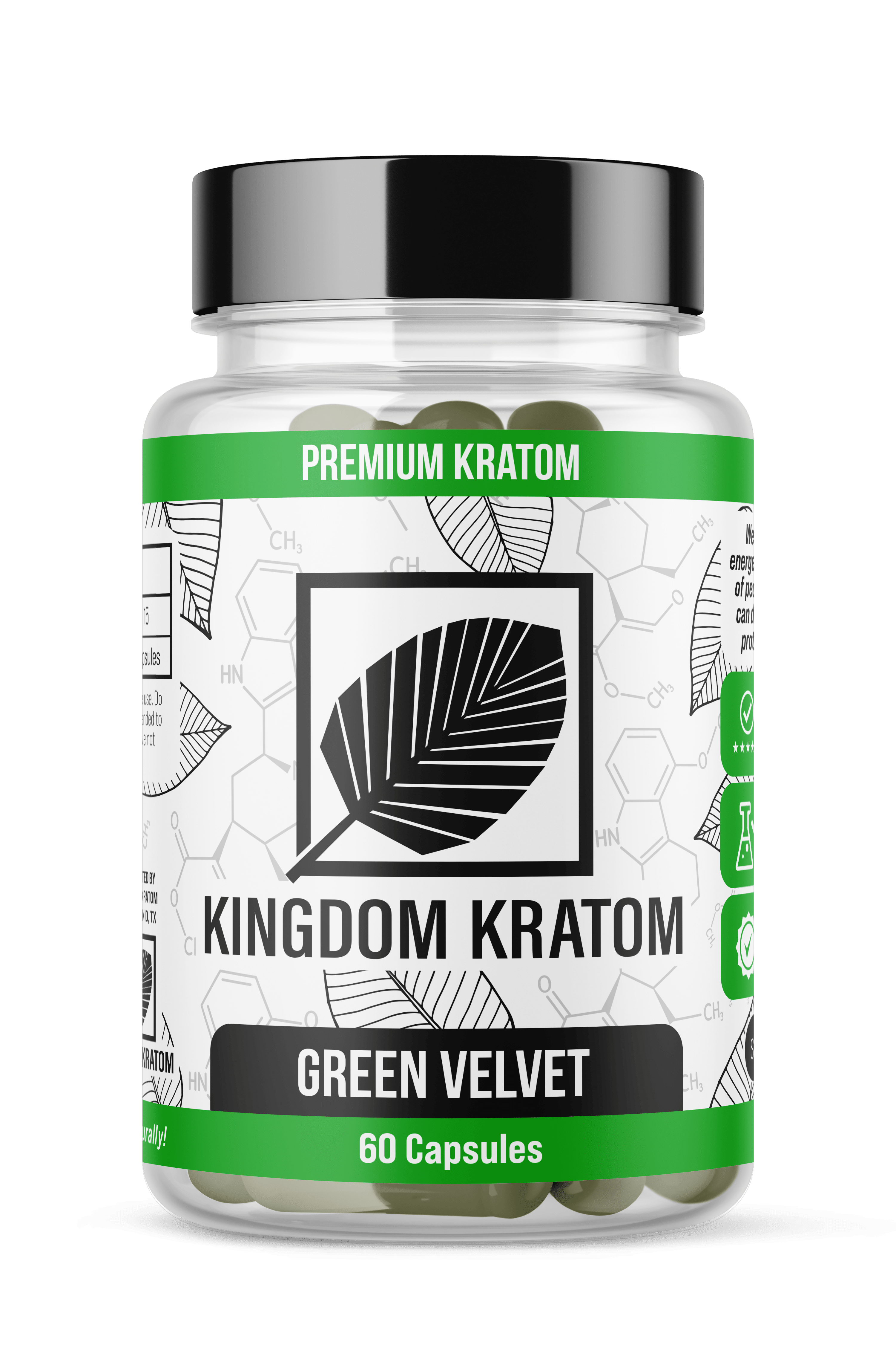 Kingdom Kratom Green Velvet Kratom Capsules