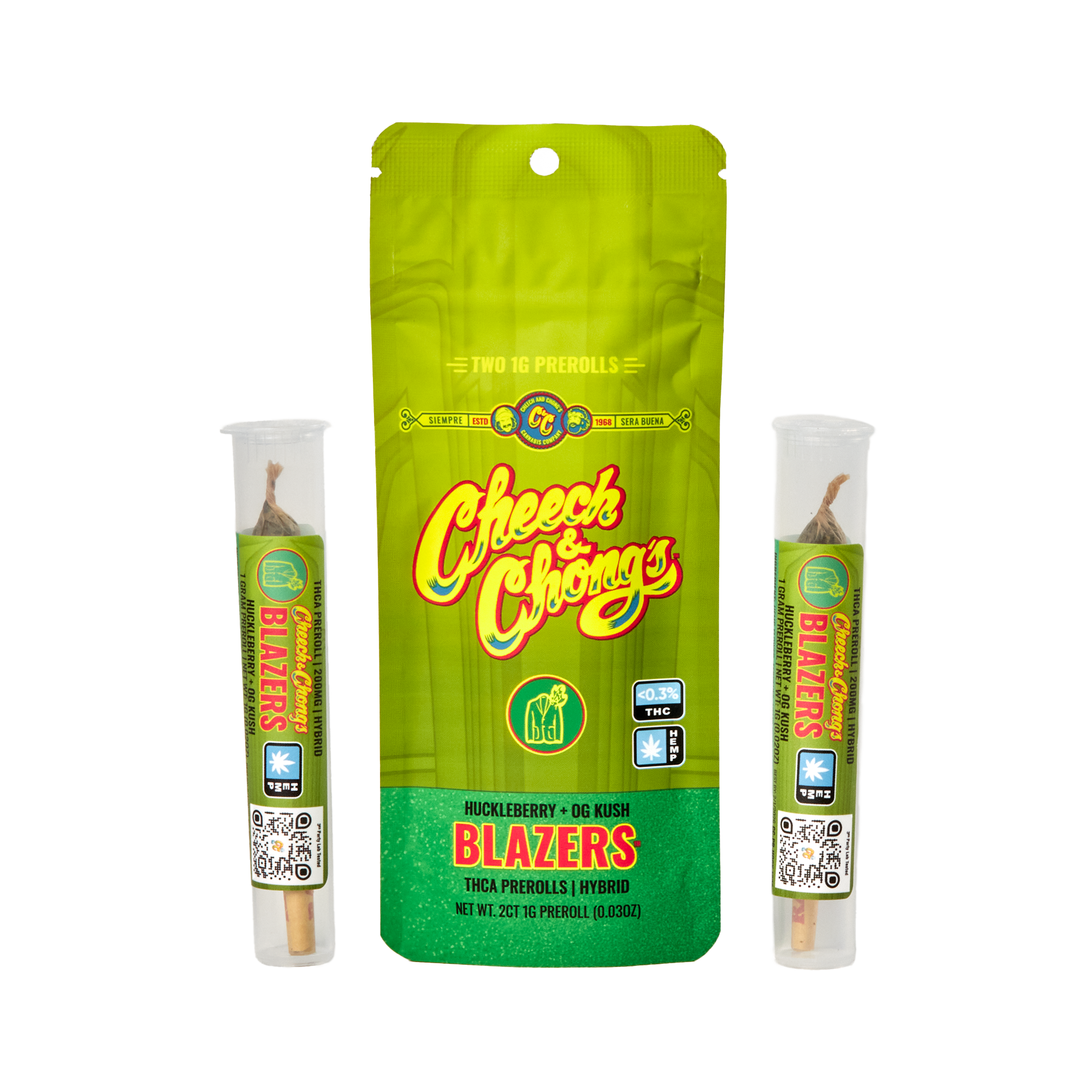 Cheech and Chongs Blazers – Huckleberry+OG Kush – Preroll — Direct From Cheech & Chong
