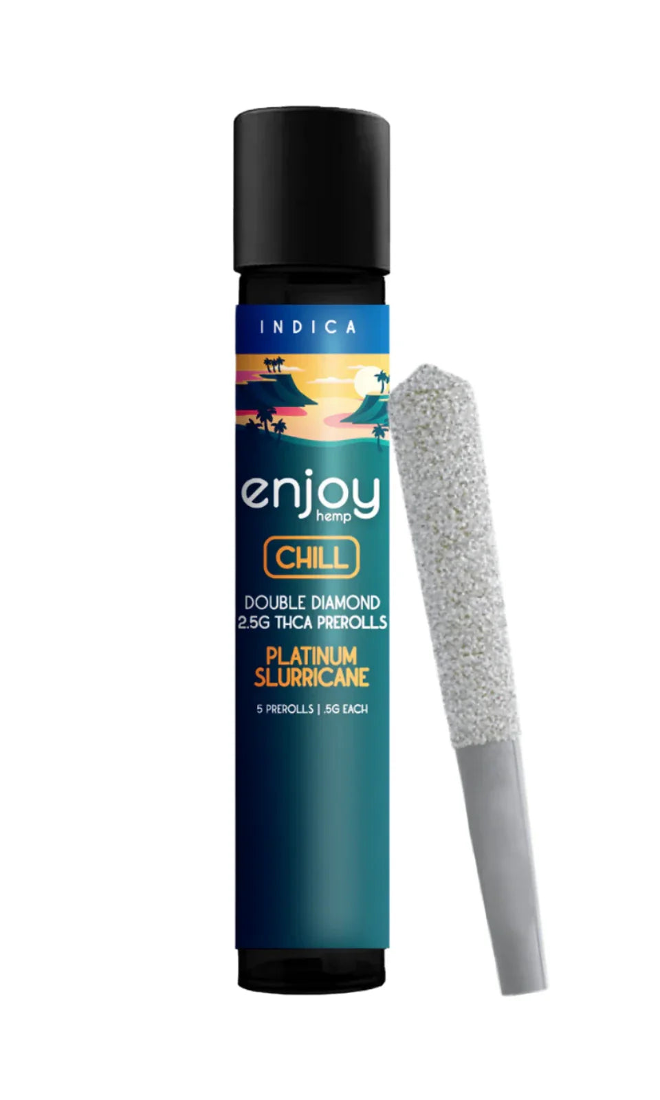 Enjoy Hemp 2.5g Mega Potency Double Diamond THCA Prerolls for Chill - Platinum Slurricane (Indica) Best Price