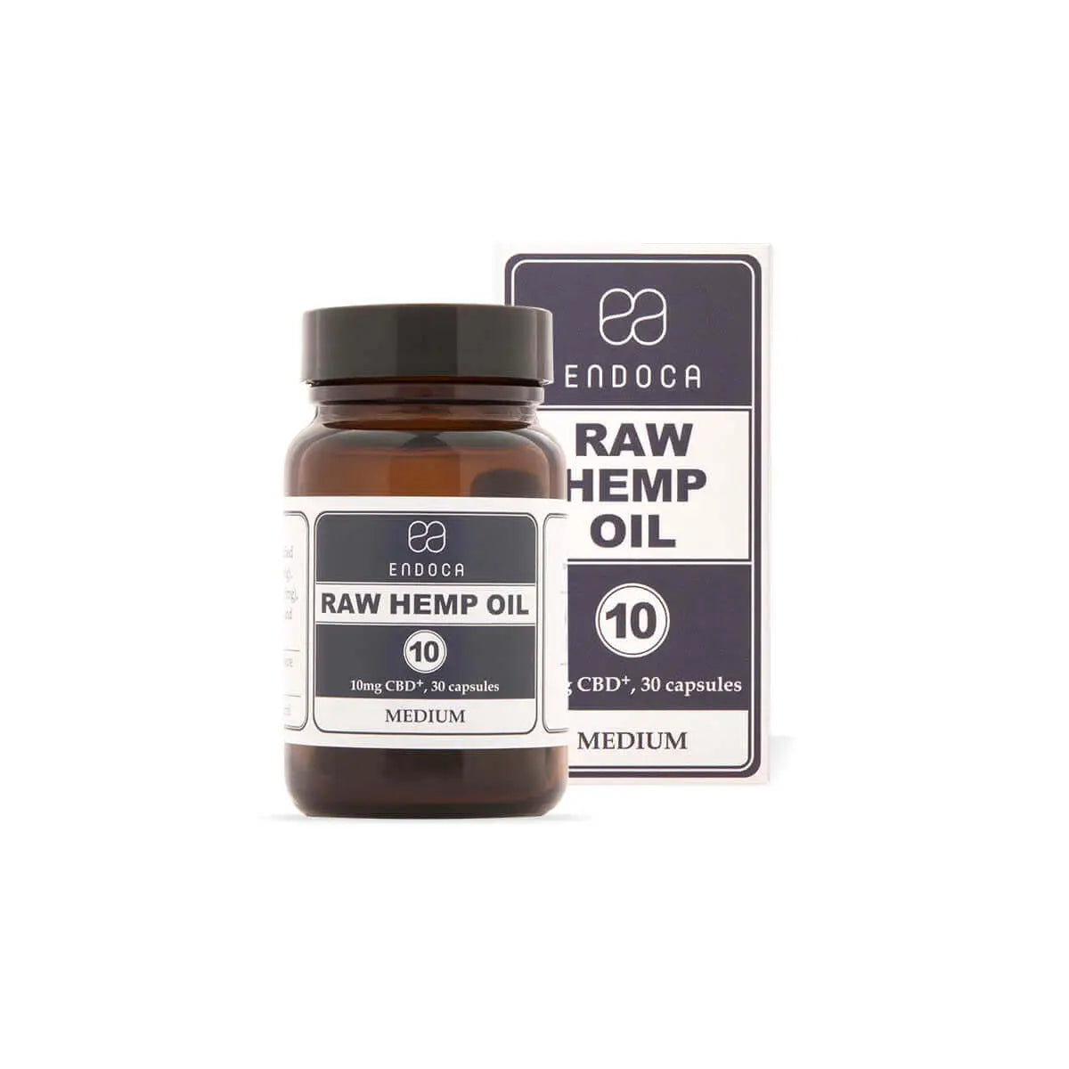 Endoca Raw 10mg CBD Capsules (Medium)