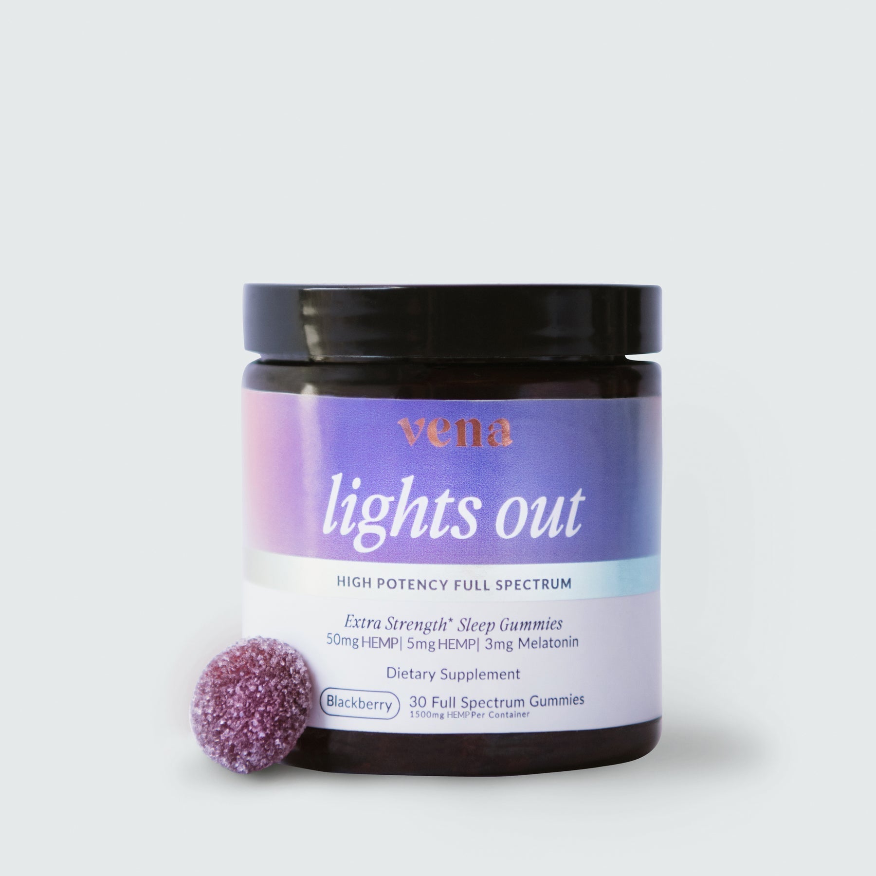 Vena CBD Lights Out Extra Strength Sleep Hemp Gummies