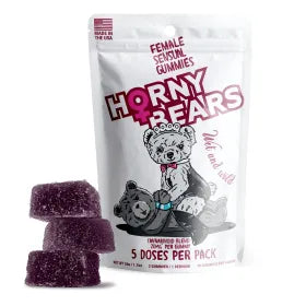 20mg Female Sensual Gummies - D9, THCV, THCP, CBD - Horny Bears Best Price