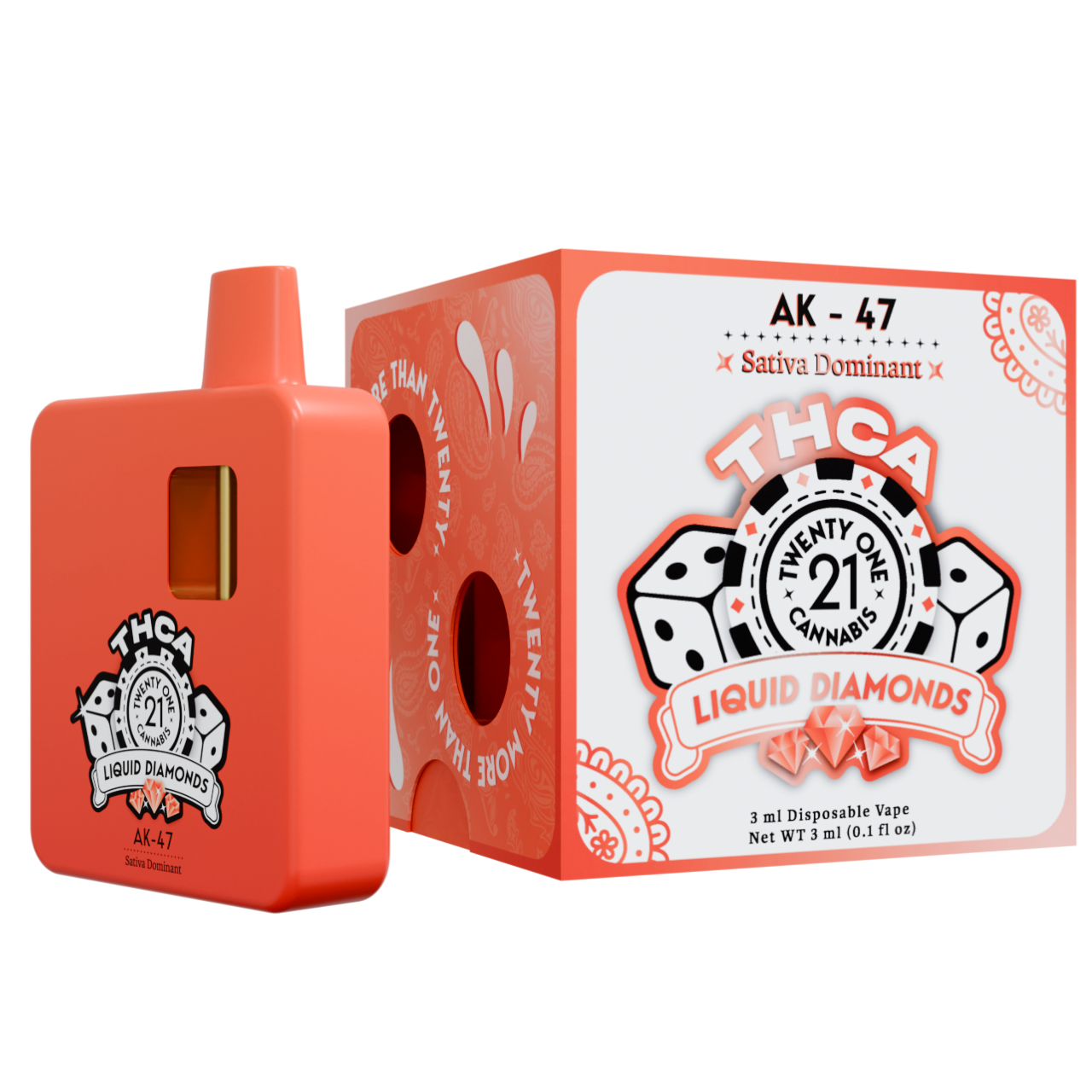 Twenty One Cannabis Liquid Diamonds THC-A Disposable 3G Best Price