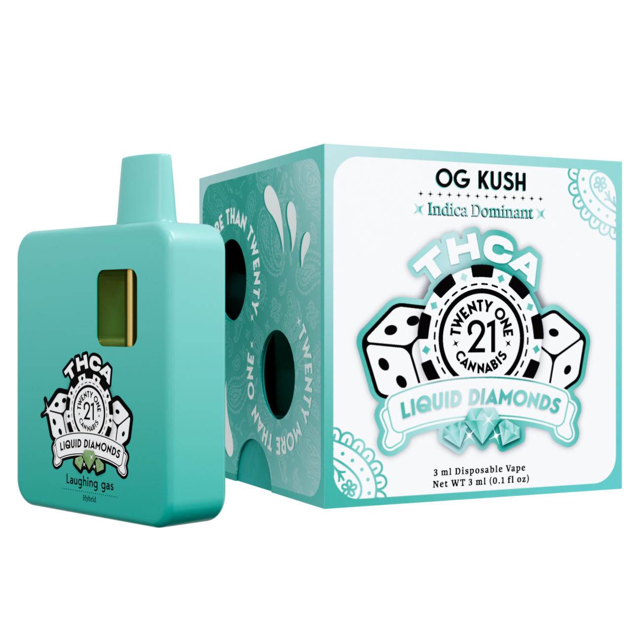 Twenty One Cannabis Liquid Diamonds THC-A Disposable 3G Best Price
