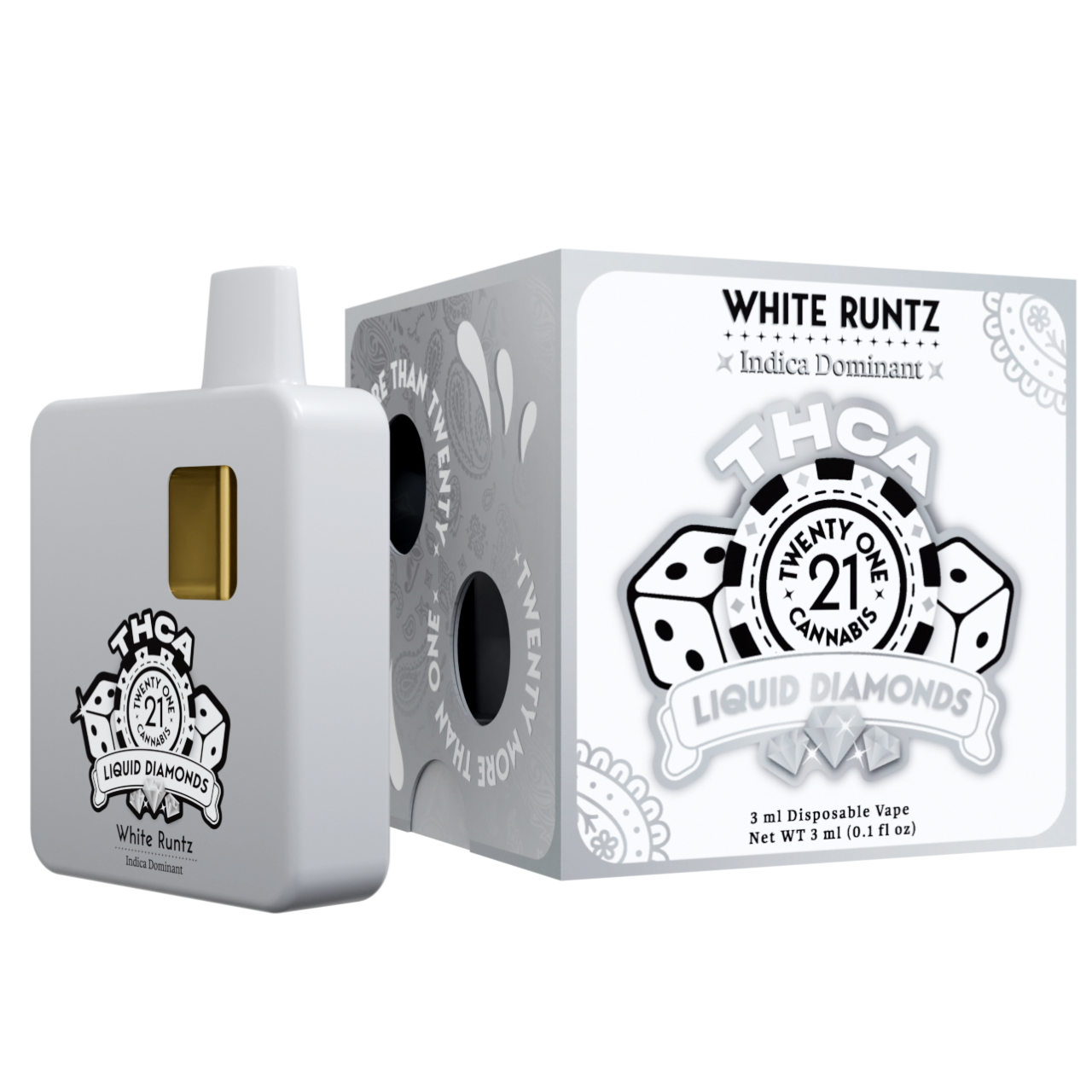 Twenty One Cannabis Liquid Diamonds THC-A Disposable 3G Best Price