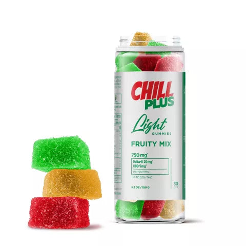 25mg CBD, D8 Gummies - Fruity Mix - Chill Plus Best Price