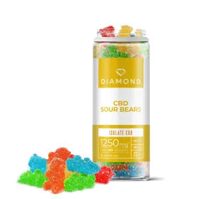 25mg CBD Isolate Sour Bears - Diamond CBD Best Price