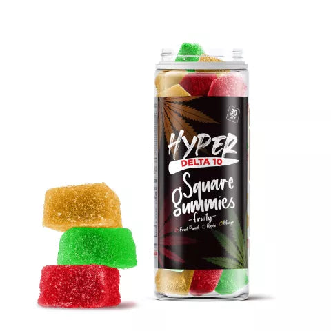 25mg D10, D8 Gummies - Fruity Mix - Hyper Best Price