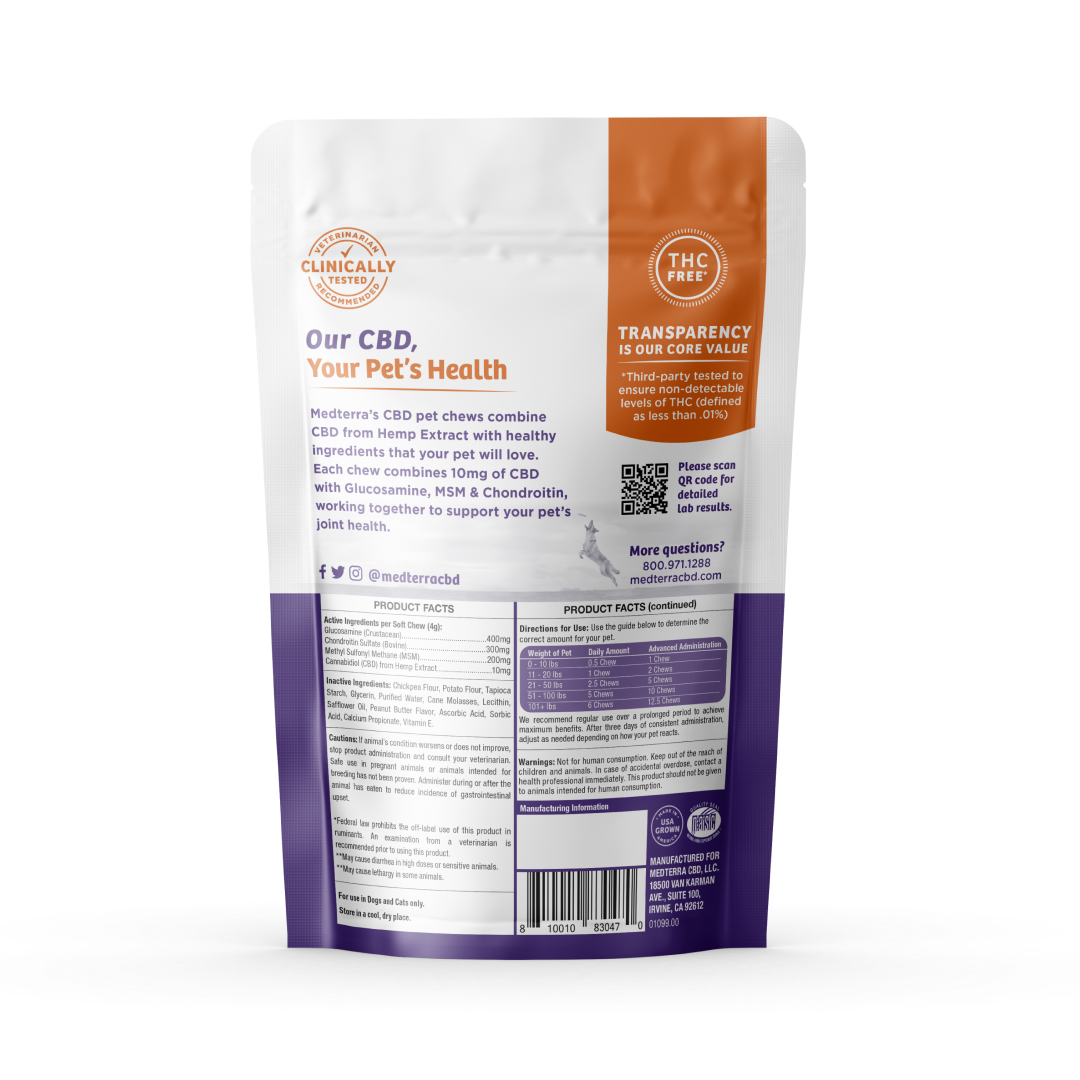 Medterra Pet CBD Joint Support Chews