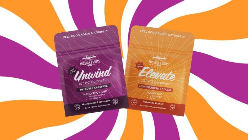 Mission Farms Elevate & Unwind Delta-9 THC Gummies Sample Pack