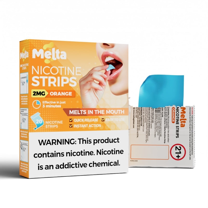 Orange Melta Nicotine Strips (20 Strips/Pack)